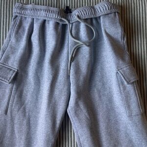 Grey cargo sweats